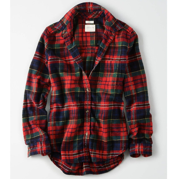American Eagle Outfitters Tops - American Eagle Ahh-mazingly Soft Boyfriend Fit Flannel - L